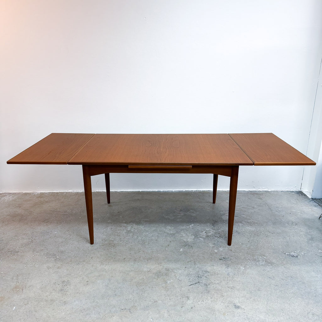 Restored Mid Century Parker Teak Extension Rectangular Dining Table