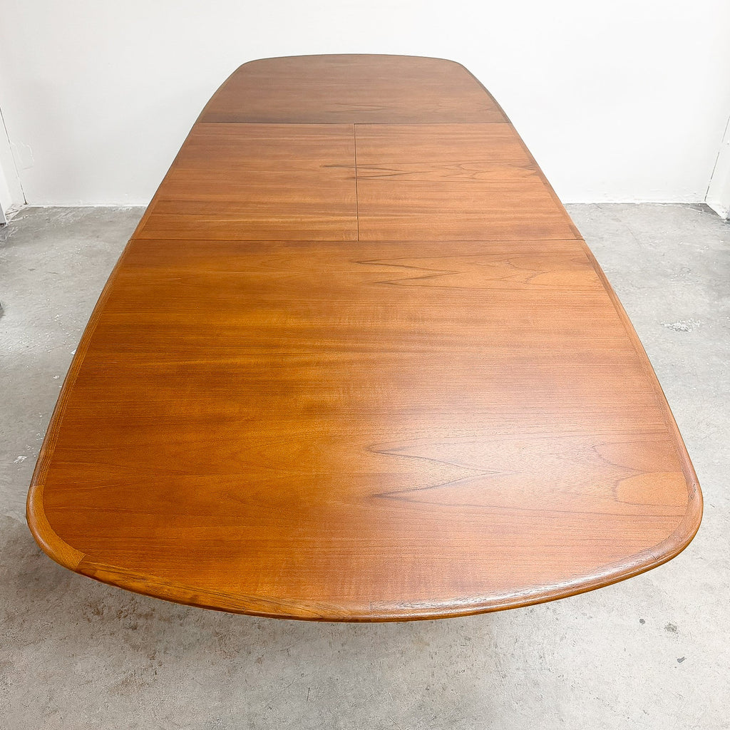 Restored Mid Century Parker Teak Largest Extension Dining Table