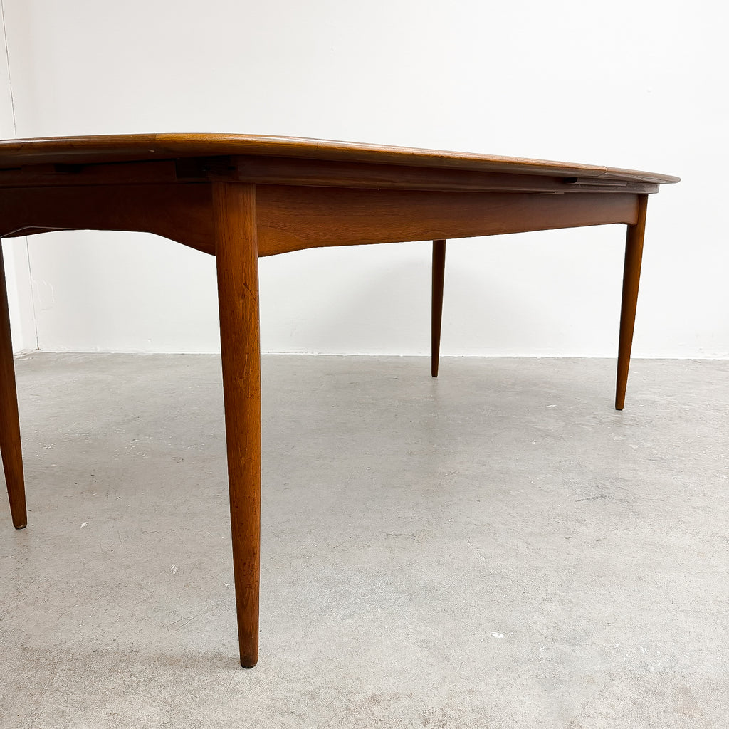 Restored Mid Century Parker Teak Largest Extension Dining Table
