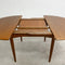 Restored Mid Century Parker Teak Round Extension Dining Table