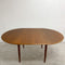 Restored Mid Century Parker Teak Round Extension Dining Table