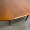 Restored Mid Century Parker Teak Round Extension Dining Table