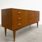 Restored Mid Century Teak Chest Of Drawers