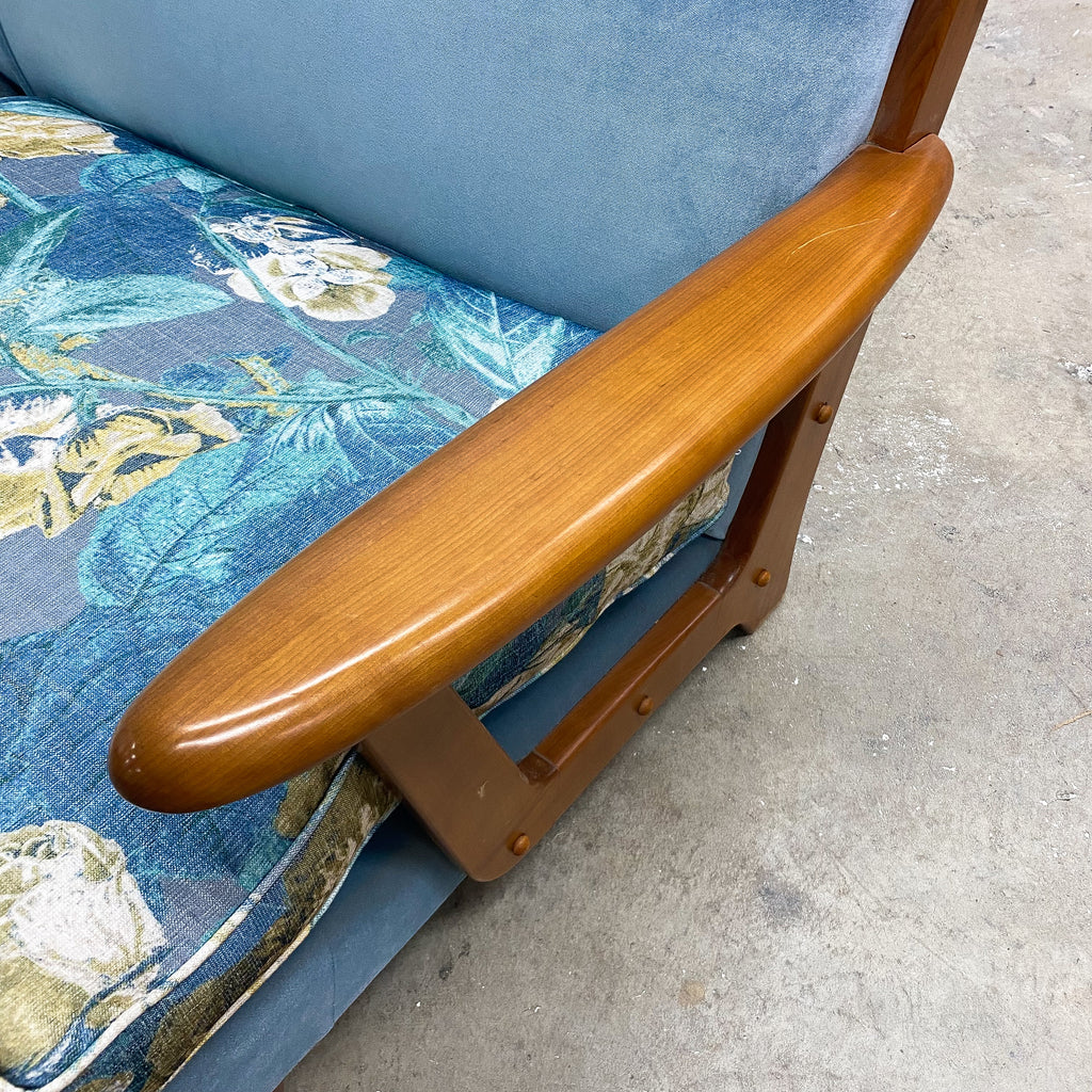 Restored Mid Century Three Seater Sofa Lounge