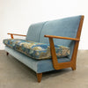 Restored Mid Century Three Seater Sofa Lounge