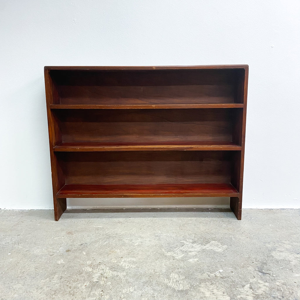 Rustic Mid Century Wooden Bookshelf