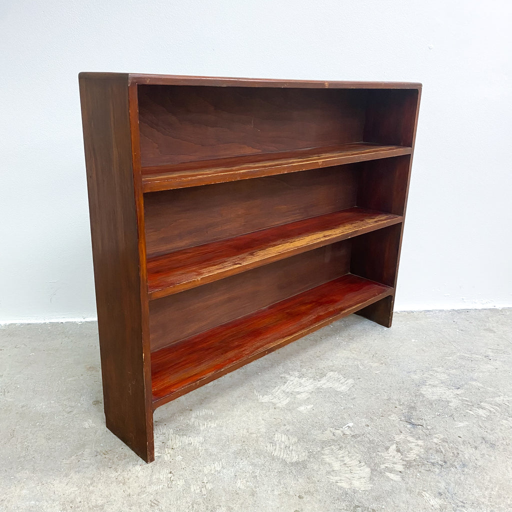 Rustic Mid Century Wooden Bookshelf