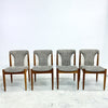 Set 4 1970's Mid Century T Back Dining Chairs