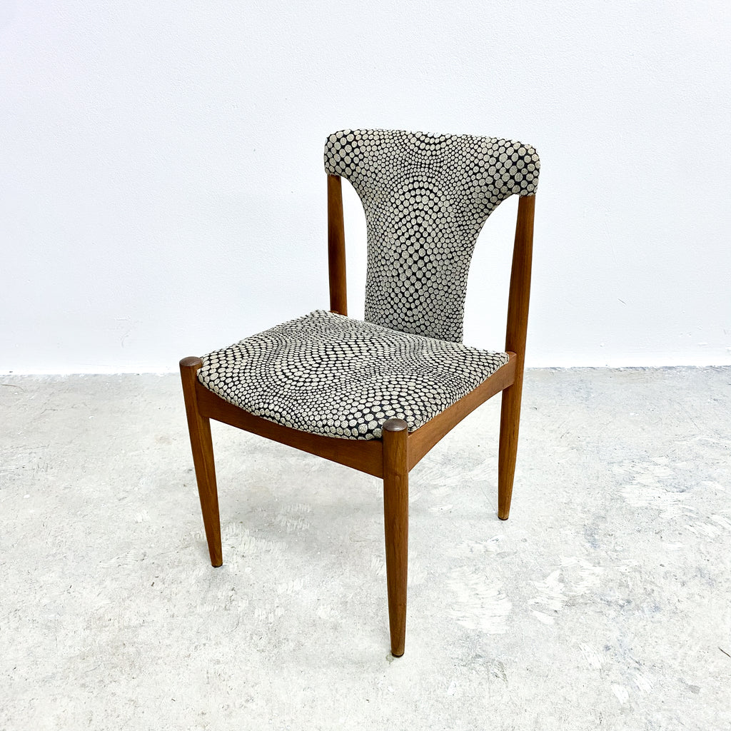 Set 4 1970's Mid Century T Back Dining Chairs