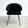 Set 6 Designer Eichholtz Kinley Dining Chairs Black Velvet