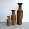 Set Of 3 Pencil Cane Vases
