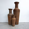 Set Of 3 Pencil Cane Vases