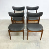 Set Of 4 Parker Mid Century Matchstick Dining Chairs