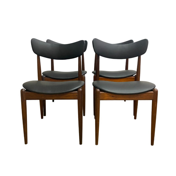Set Of 4 Parker Mid Century Matchstick Dining Chairs