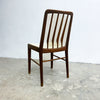 Set Of 6 Mid Century TH Brown Blackwood Dining Chairs