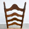 Set Of 6 Vintage Rustic Farmhouse Rush Seat Ladderback Dining Chairs 