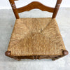 Set Of 6 Vintage Rustic Farmhouse Rush Seat Ladderback Dining Chairs 
