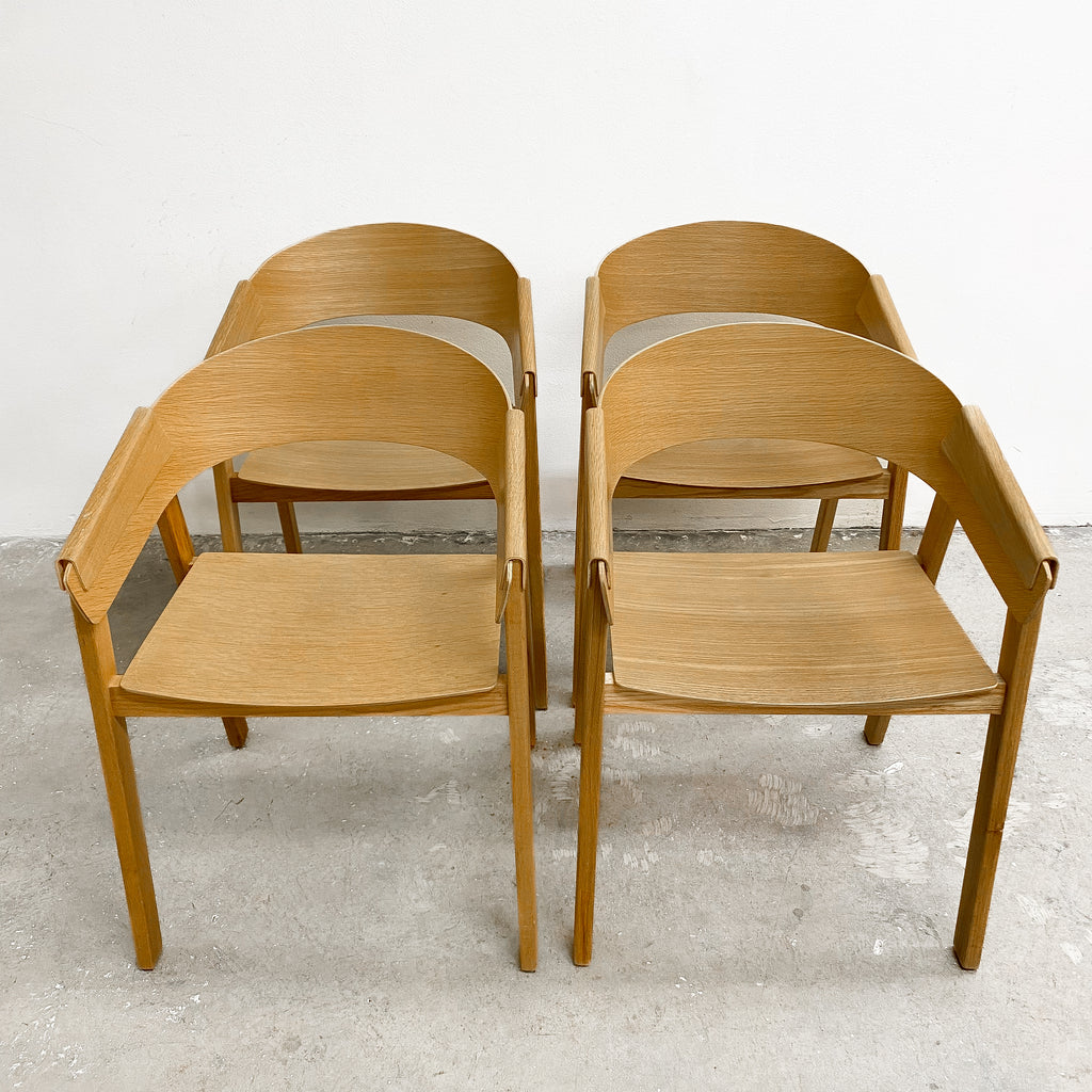 Set Of Four Cover Armchair By Thomas Bentzen For Muuto