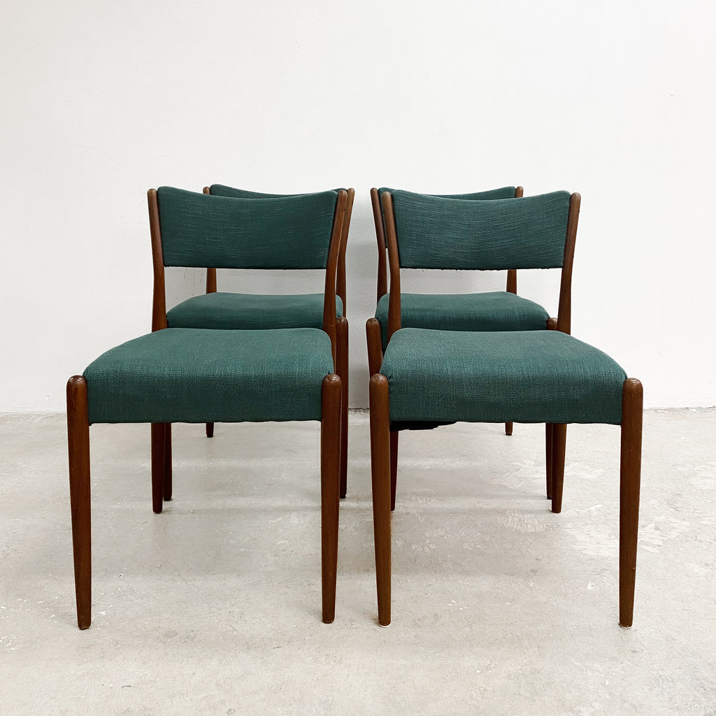 Set Of Four Mid Century Parker Dining Chairs