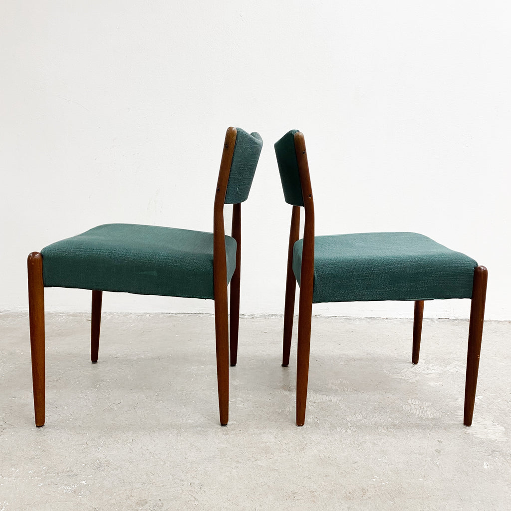 Set Of Four Mid Century Parker Dining Chairs
