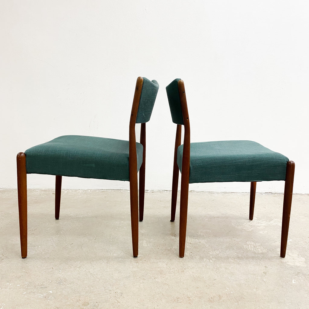 Set Of Four Mid Century Parker Dining Chairs