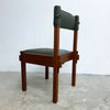 Set Of Six Australian Rosewood And Green Leather Dining Chairs By Jeremy Griffith