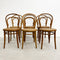 Set Of Six Bentwood Dining Chairs