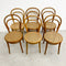 Set Of Six Bentwood Dining Chairs