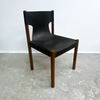 Set Of Six Fler 'Flervilla' Black Leather Sling Chairs