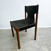 Set Of Six Fler 'Flervilla' Black Leather Sling Chairs