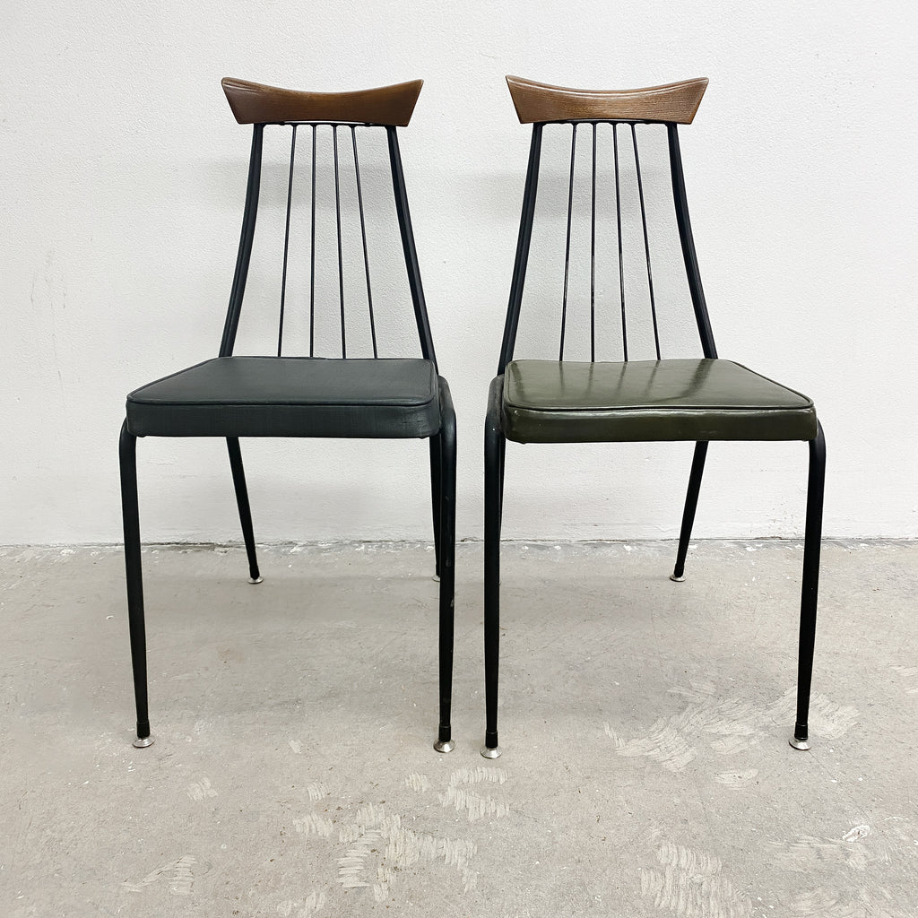 Set Of Six Mid Century Framac Viking Dining Chairs