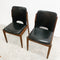Set Of Six Mid Century Vinyl CRO Furniture Dining Chairs