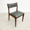 Set Of Six Uldum Mobelfabrik Danish Rosewood Leather Dining Chairs