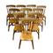 Set Of Ten Vintage Rustic Farmhouse Kitchen Dining Chairs