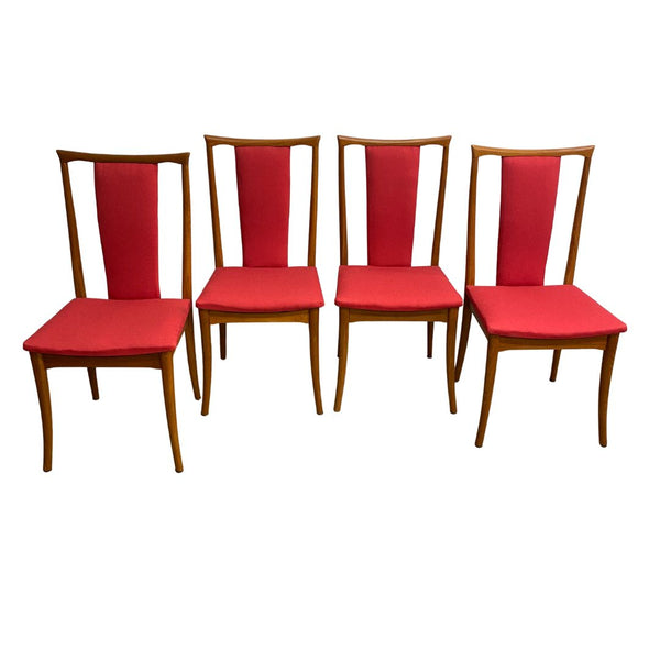 Set of 4 Parker Mid Century T-Back Dining Chairs
