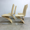 Set of 4 Vintage Modernist Z Chairs In The Style of Rolf Benz