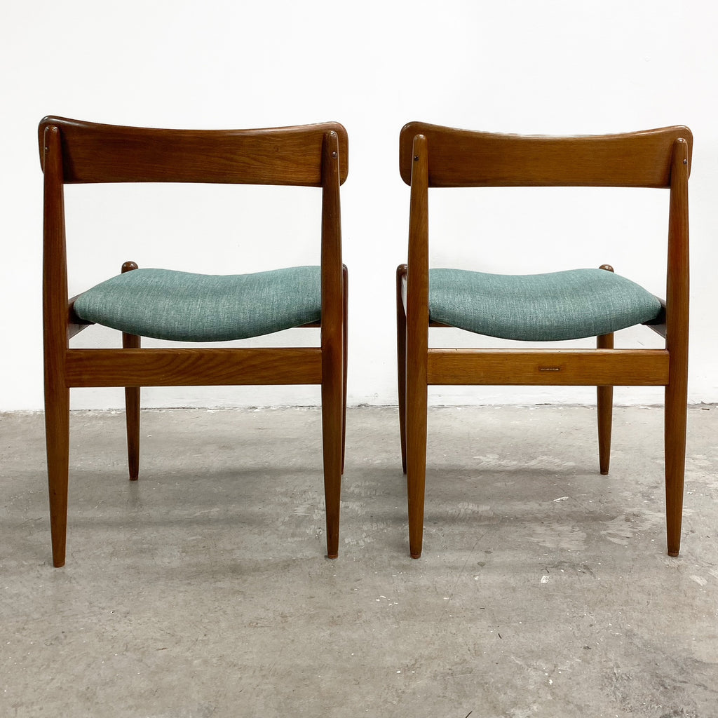 Set of 6 Parker Nordic Dining Chairs With Restored Blackwood Frames