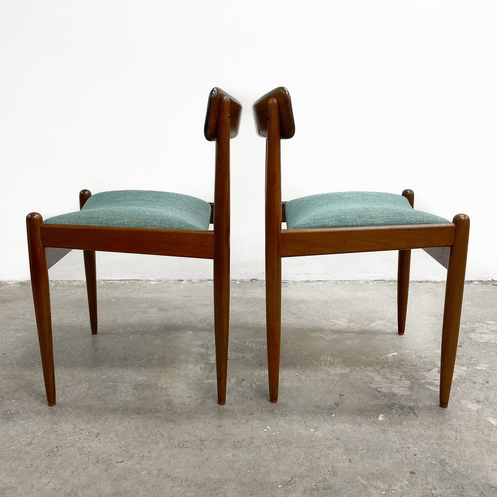 Set of 6 Parker Nordic Dining Chairs With Restored Blackwood Frames
