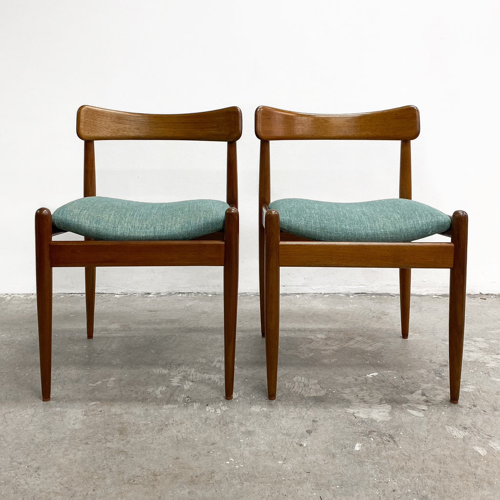 Set of 6 Parker Nordic Dining Chairs With Restored Blackwood Frames