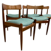 Set of 6 Parker Nordic Dining Chairs With Restored Blackwood Frames