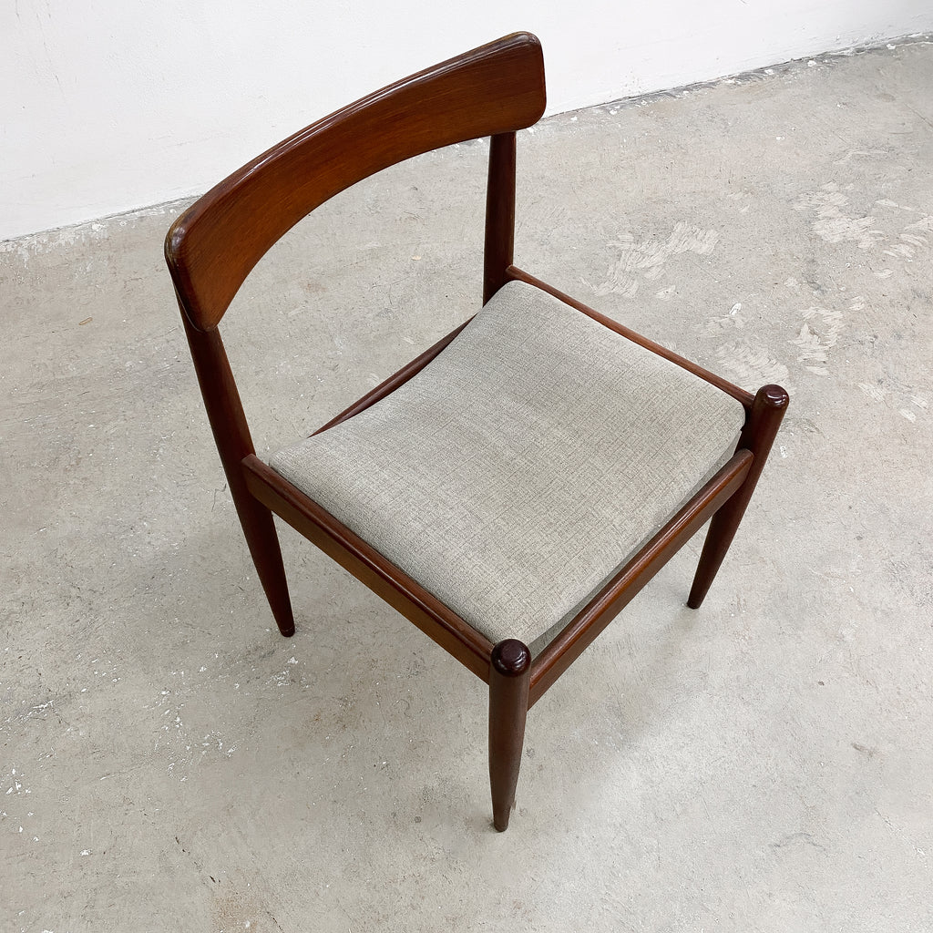 Set of 6 Parker Nordic Dining Chairs With Blackwood Frames