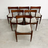 Set of 6 Parker Nordic Dining Chairs With Blackwood Frames