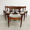 Set of 6 Parker Nordic Dining Chairs With Blackwood Frames