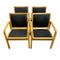 Set of Four Beech European 1960's/70's Chairs