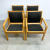 Set of Four Beech European 1960's/70's Chairs