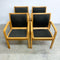 Set of Four Beech European 1960's/70's Chairs