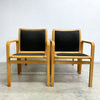 Set of Four Beech European 1960's/70's Chairs