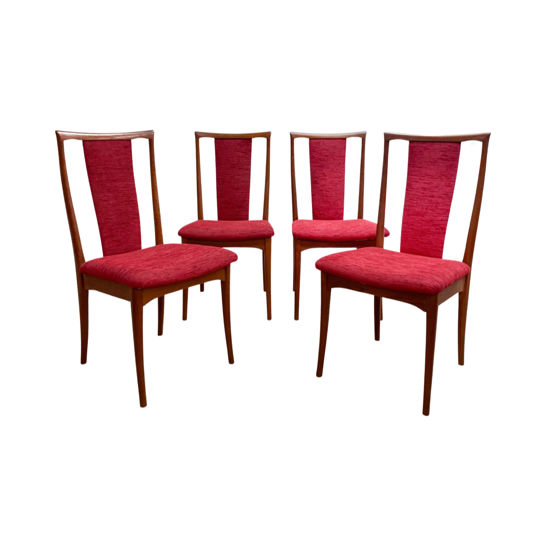 Set of Four Mid Century Parker Dining Chairs The Design Ark