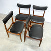 Set of Four Mid Century Parker Matchstick Dining Chairs