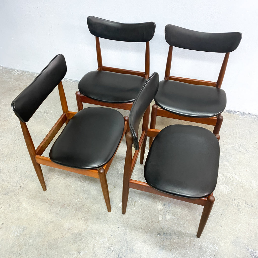 Set of Four Mid Century Parker Matchstick Dining Chairs